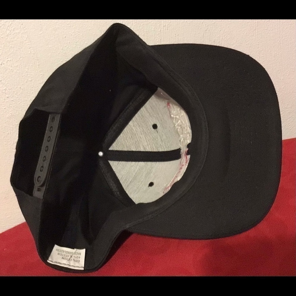 VINTAGE Exide Batteries Racing Team Snapback Trucker Hat Baseball Cap Black New! - Picture 5 of 6
